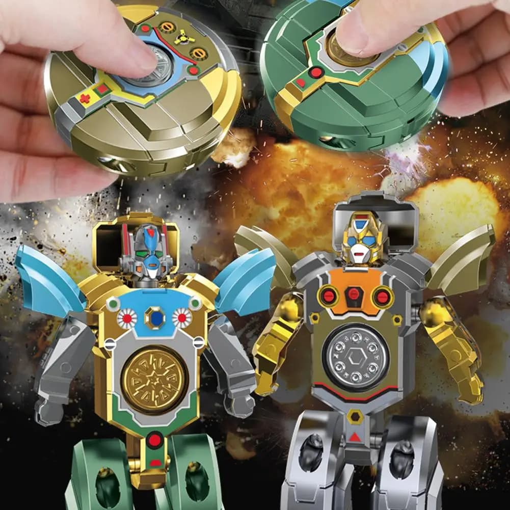 Creativo Robot Trasformazione Fidget Spinner Mano Spinner Giocattoli Antistress Sollievo dallo stress Giocattoli sensoriali per adulti per il regalo dei bambini