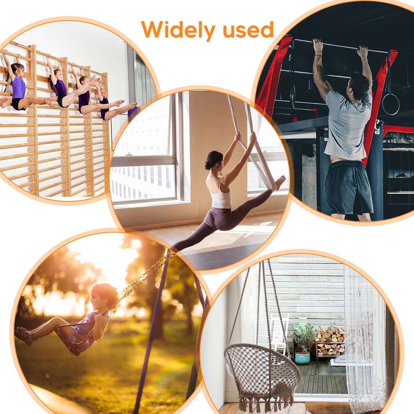 Self-adjustable folding traction bar, gymnastics equipment for strength training at home
