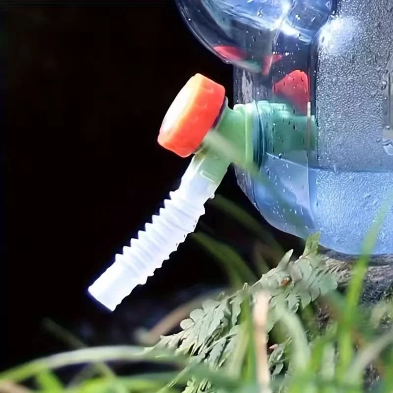 Rubinetto in plastica universale per esterni, ricambio per serbatoi d'acqua, acquari, bottiglie di vino/succo, secchi - Accessorio con manopola