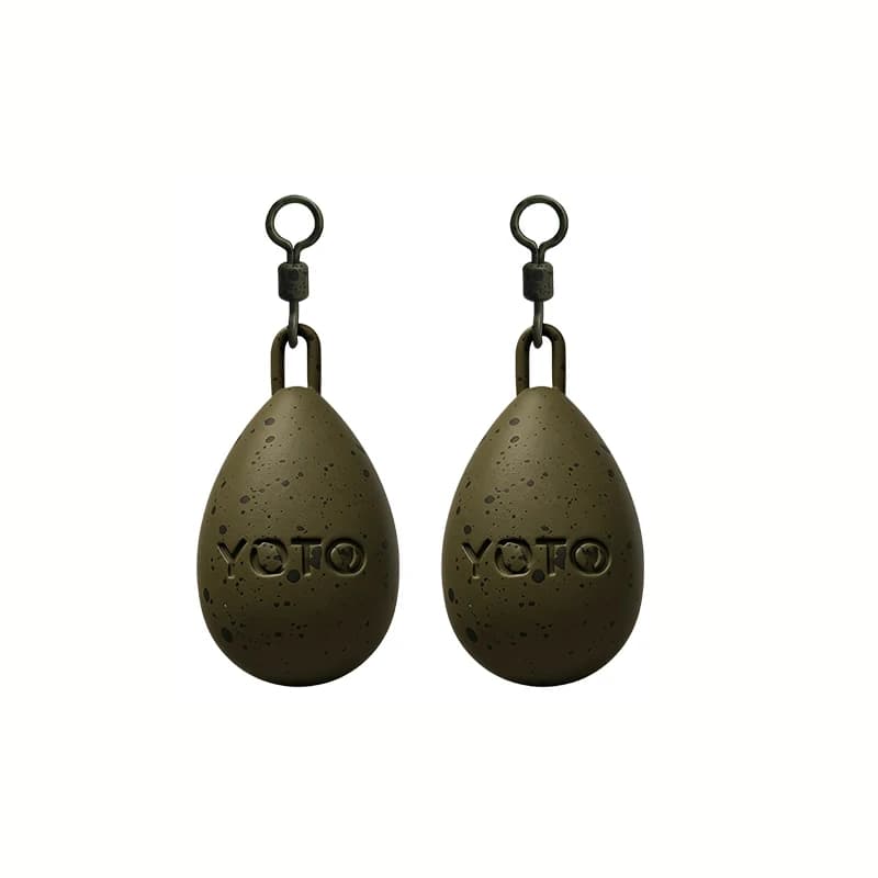 Pesi Rotondi in Piombo per Pesca alla Carpa con Rivestimento Antiscivolo, Set da 2 Pezzi, Attrezzatura da Pesca Durevole e Anticorrosione per la Pesca alla Carpa