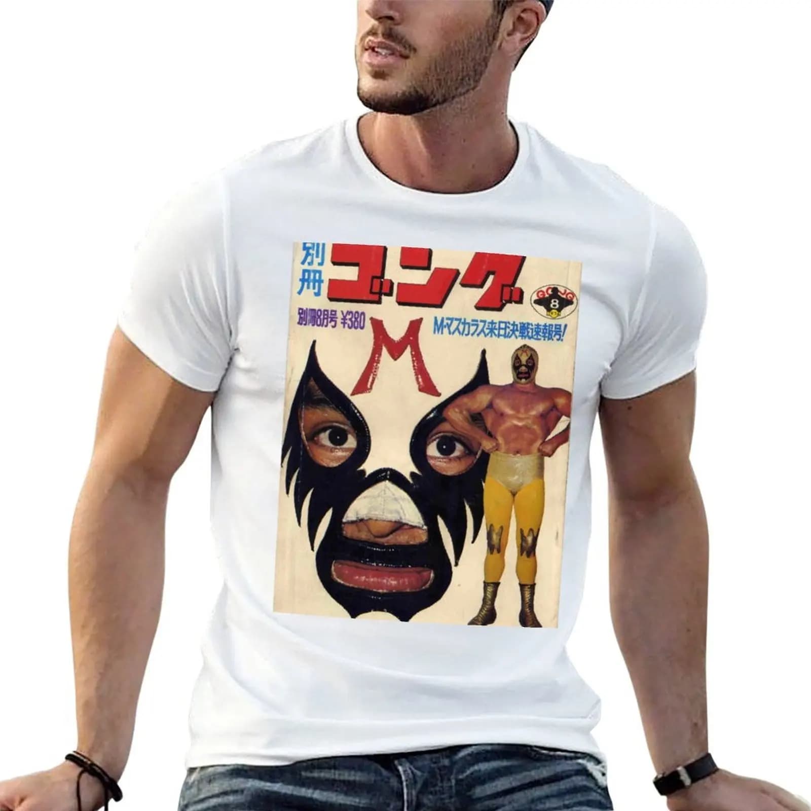 MIL MASCARAS JAPANESE T-Shirt Big Size Daily Wear T-Shirt
