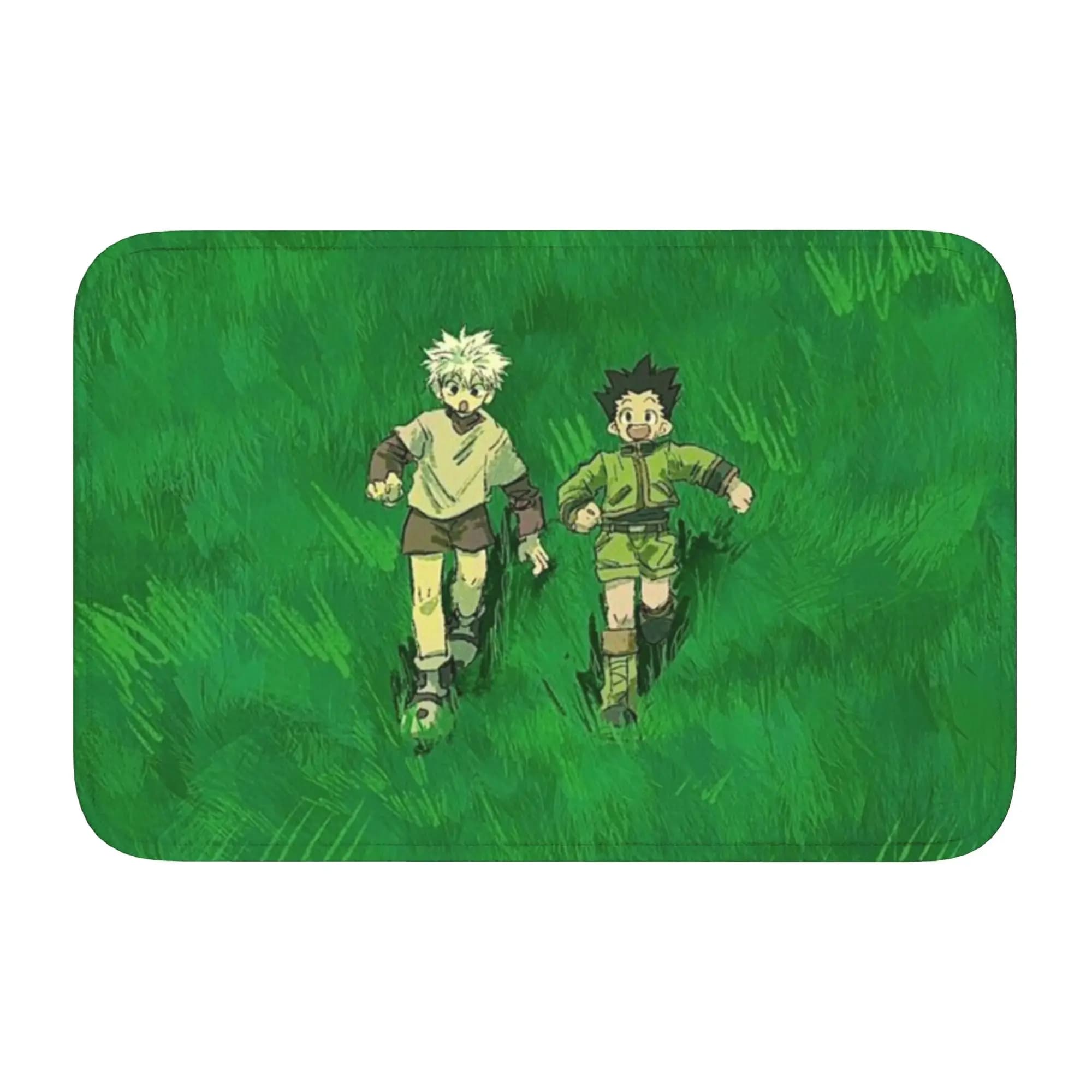 Tappetino Personalizzato HXH Anime Antiscivolo per Bagno, Cucina, Ingresso, Tappeto per Pavimento, Zerbino per Porta del Bagno