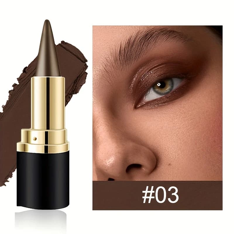 Crema per eyeliner opaca solida a 4 colori - Eyeliner opaco, impermeabile e a prova di sbavature Gel Stick Balsamo per eyeliner Trucco per occhi per principianti