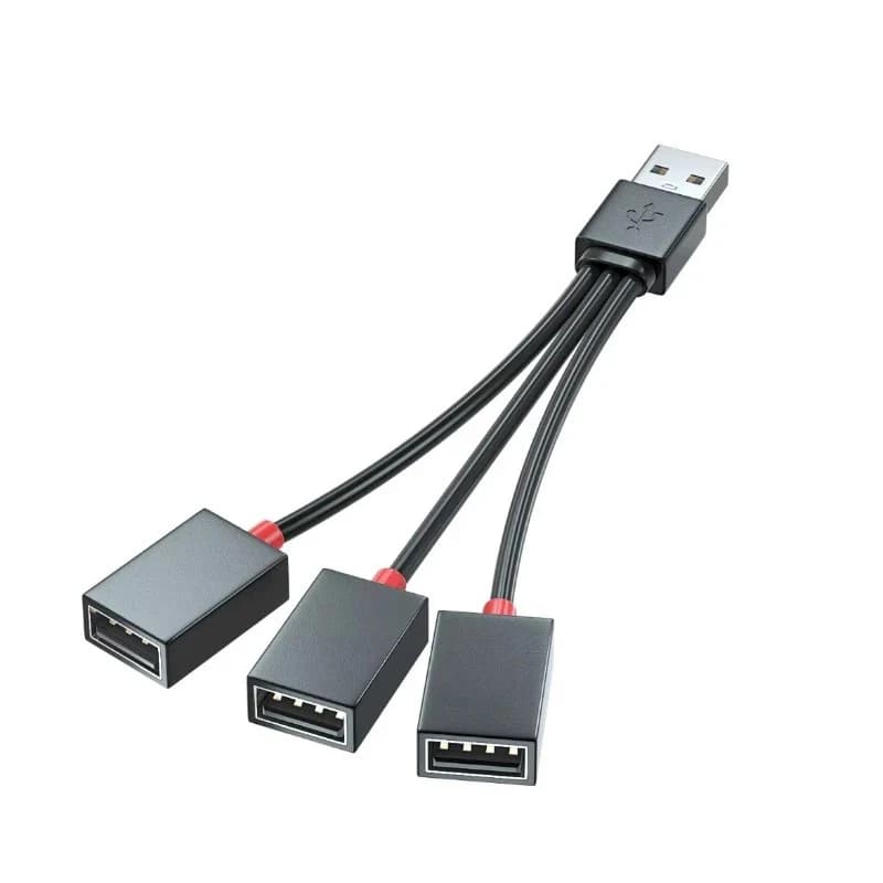 Espansione cavo USB Estensioni HUB 2 3 porte Adattatore di alimentazione per caricabatterie per telefono OTG Espansore multiplo Docking di ricarica per laptop Telefono