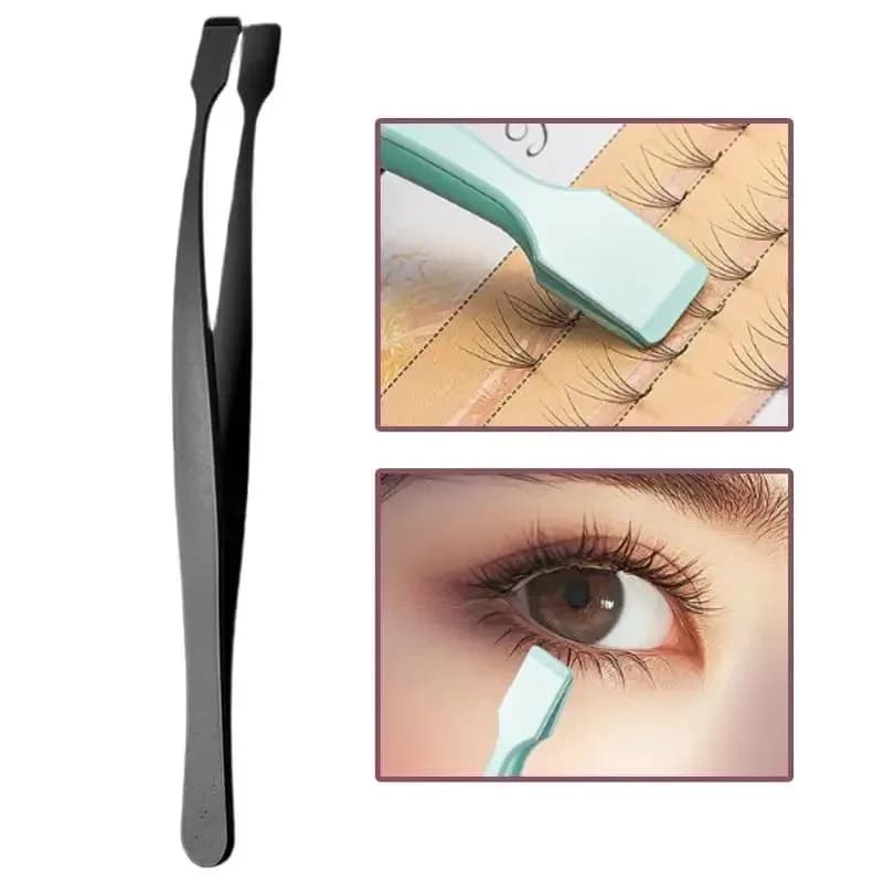 1pc Makeup Tool Lash Applicator Tool Eyelash Cluster Non Slip Applicator Tweezers for Travel Salon Separating