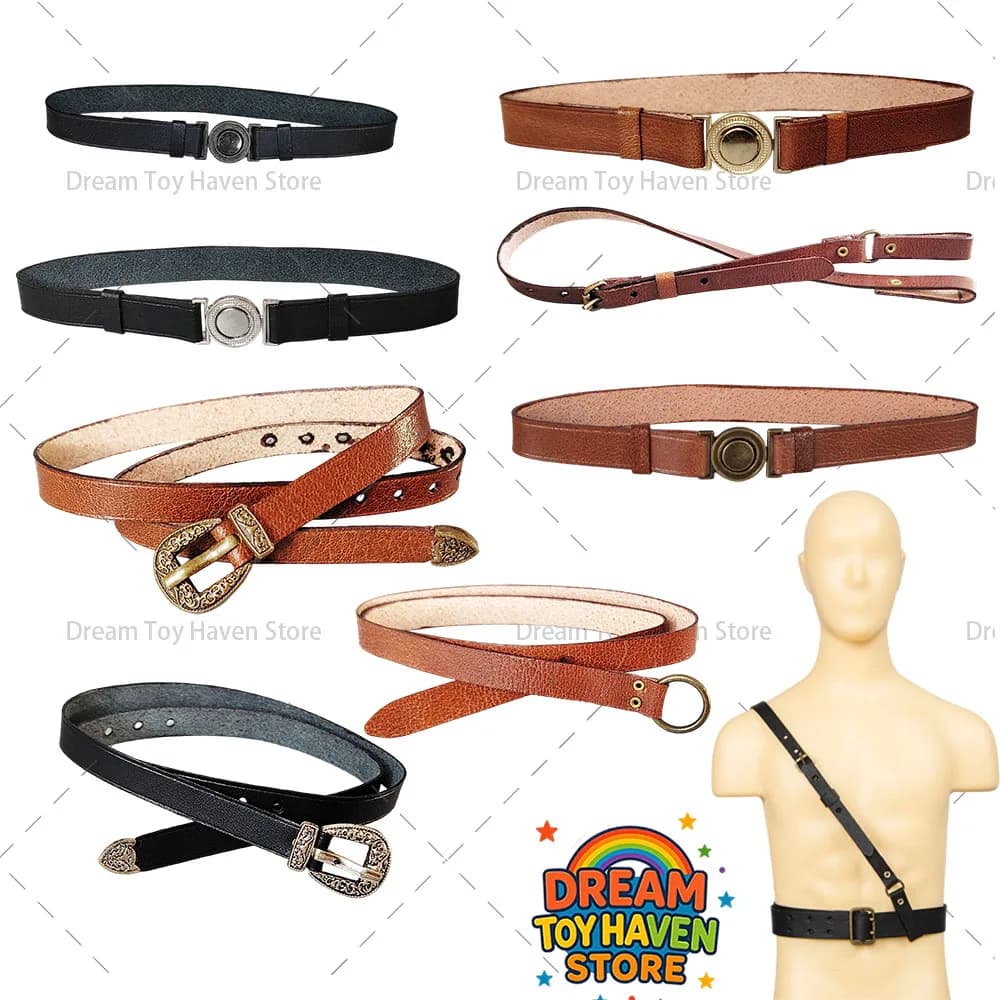 Cintura in Pelle BROWN ART 6mm 7mm 8mm Scala 1/6 per Soldati, Accessorio da Combattimento per Bambole, Adatta a Action Figure da 12 Pollici