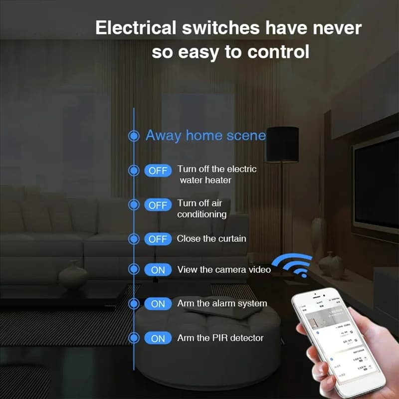 【Livraison Rapide】 Kit sistema di allarme di sicurezza domestica intelligente Tuya Wifi Allarme antifurto wireless Sensore antifurto per porte e finestre
