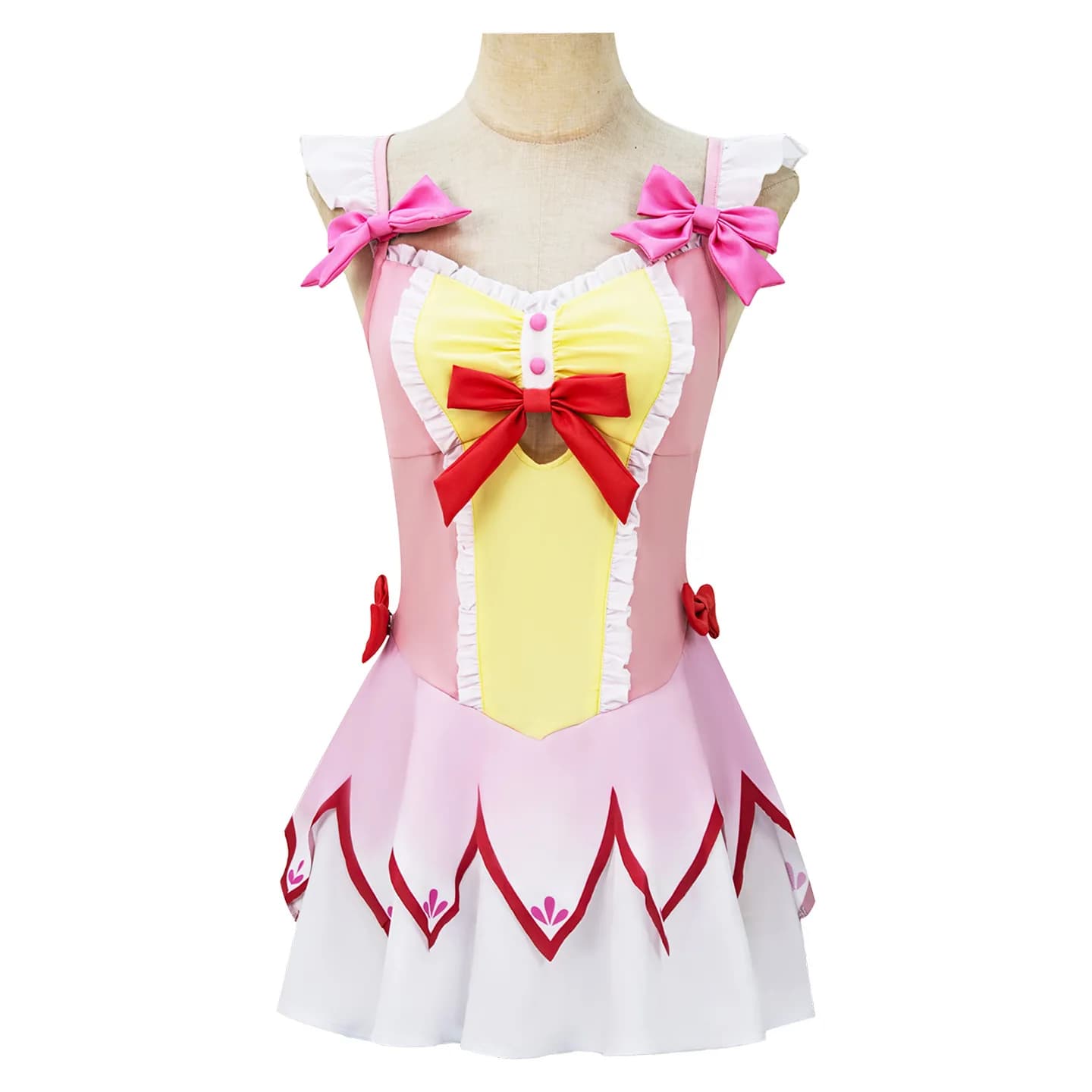 Madoka Magica Kaname Madoka Dress Swimsuit Cosplay Costumes Anime Character Halloween Party Performance Clothes