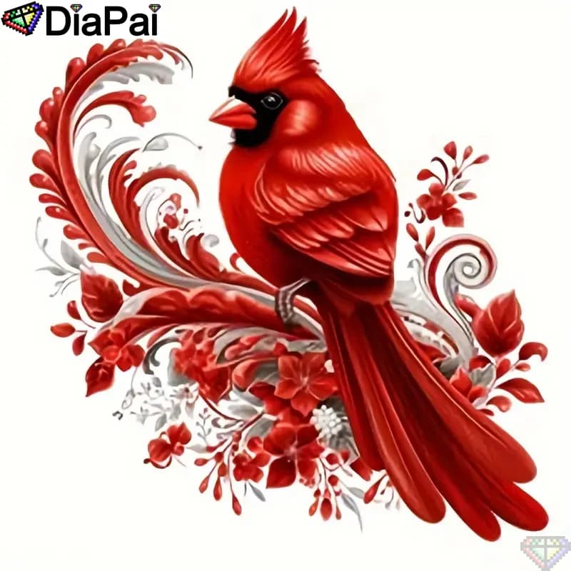 DiaPai DIY Diamond Painting "Animal Bird" Full Drill Square Round Diamond Embroidery 5D Cross Stitch Decoration Home