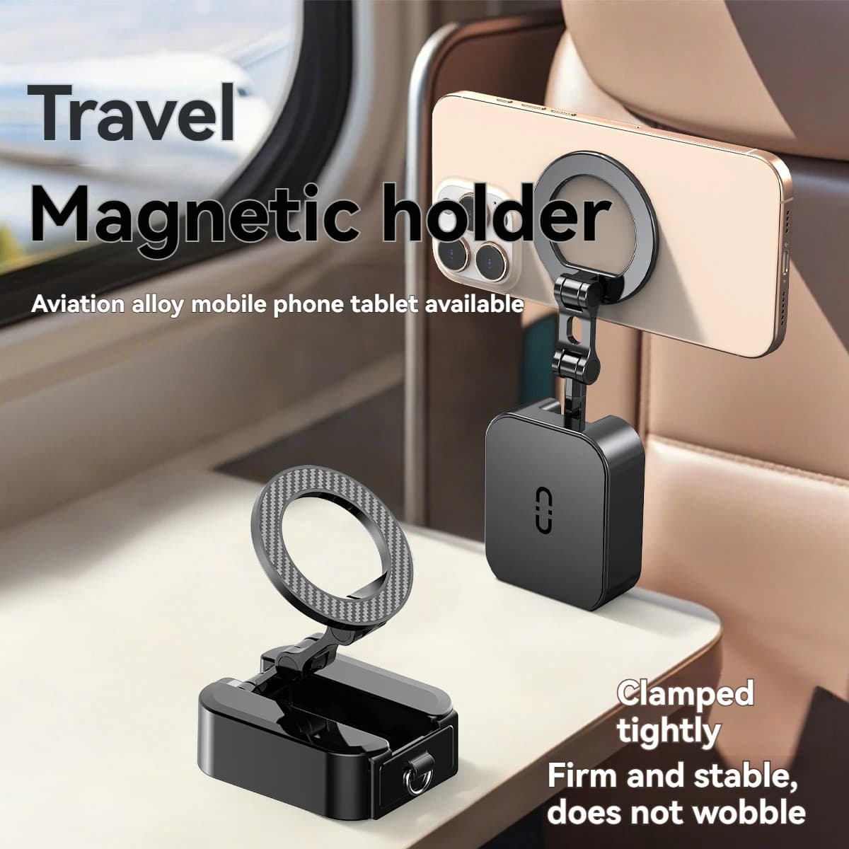 Magsafe magnetic phone holder, multi-functional, travel, outdoor, car holder, portable, folding, tabletop holder