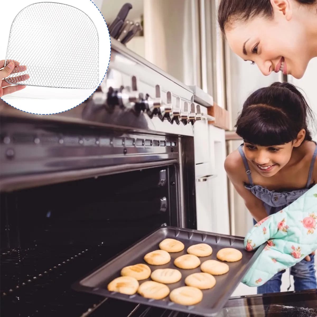 1 Pezzo Griglia Premium Multiuso per Forno, Accessorio da Cucina per Essiccare Patatine, Noci, Erbe, Frutta, per Forno Elettrico e Friggitrice ad Aria