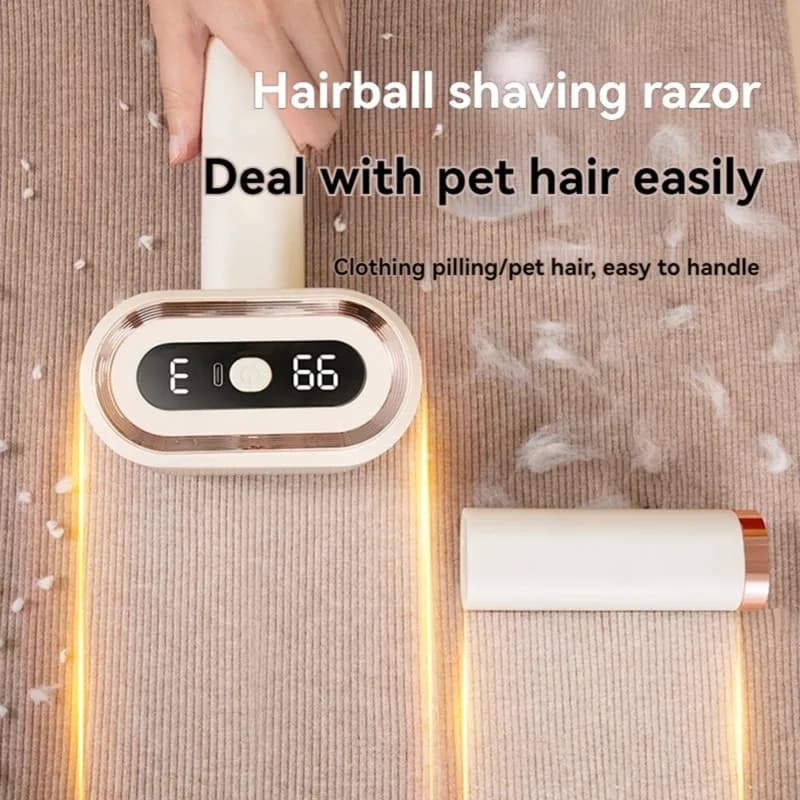 A83G-Dual-Core Dual-Head Fabric Shaver With Digital Display - ABS Material, Corded & Cordless