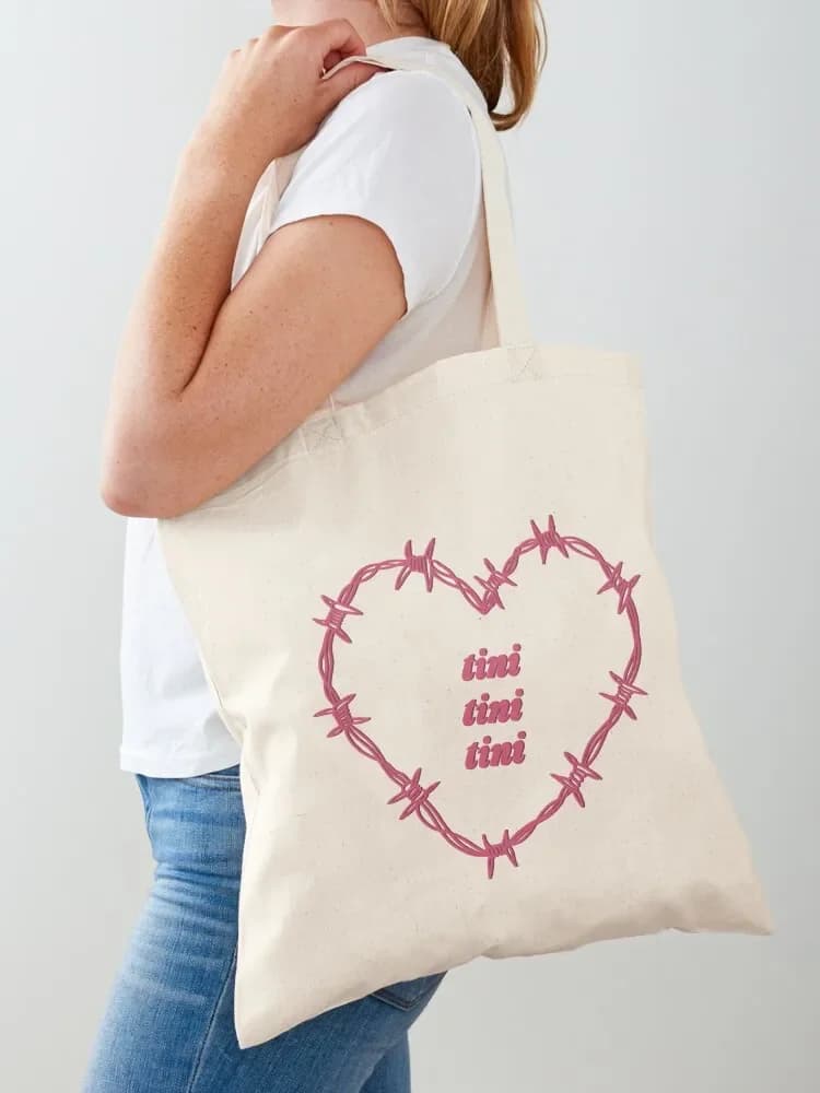 tini - Borsa tote a forma di cuore, graziosa borsa a marsupio, borse per la spesa pieghevoli, borse riutilizzabili, borsa per carrello della spesa