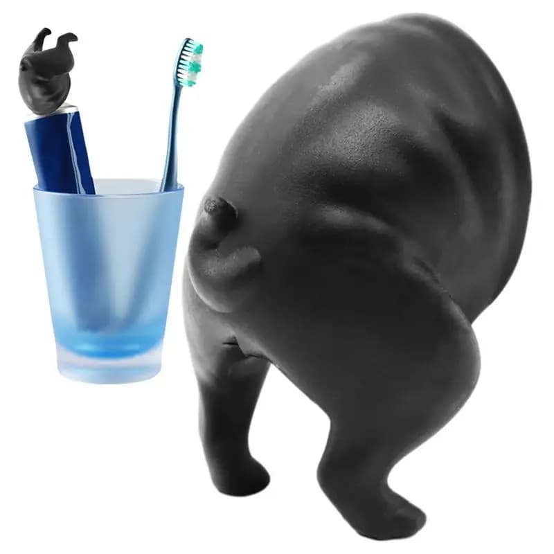 Dispenser di dentifricio per cacca di cani Dentifricio a chiusura automatica Dentifricio per animali in silicone universale Topper Coperchio per dentifricio per cuccioli