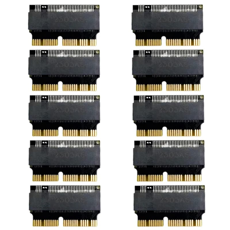 10PCS Per Il Computer Portatile Macbook Air Pro 2013 2014 2015 A1465 A1466 A1502 A1398 PCIEX4 M2 Per NVMe PCIe M.2 Per NGFF A SSD Scheda Adattatore