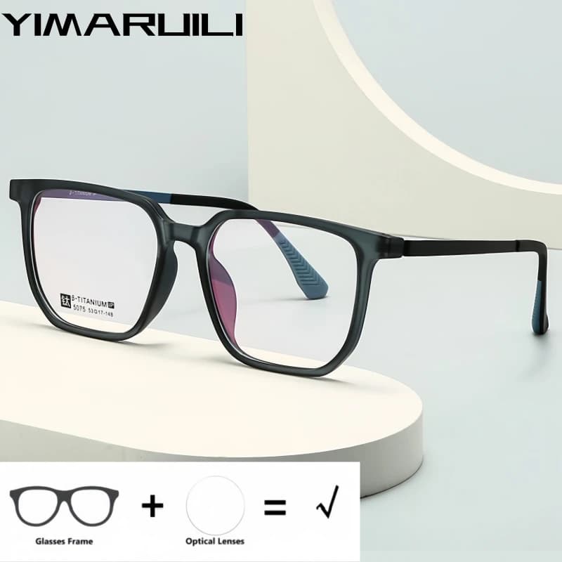 YIMARUILI Occhiali da vista ottici per uomo e donna Miopia ultraleggera Ipermetropia Protezione UV progressiva Occhiali fotocromatici