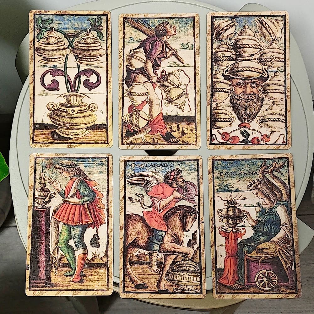 Mazzo di tarocchi Sola Busca 12 * 7 cm in scatola rigida 78 carte dei tarocchi vintage stampate su cartoncino doppio goffrato da 350 GSM
