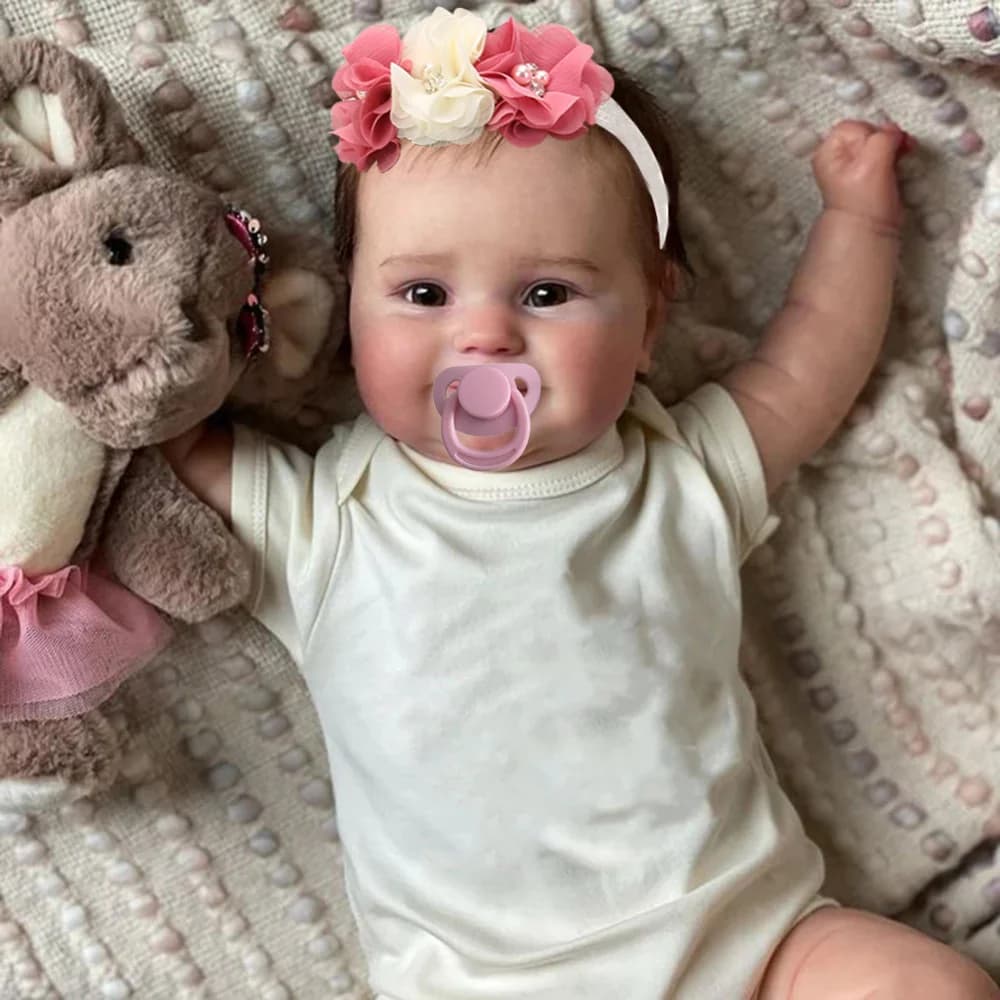 MRB 50CM Full Vinyl Body Girl Impermeabile Reborn Doll Maddie Verniciato a mano Vene visibili Bambola realistica Giocattolo di Natale Regalo