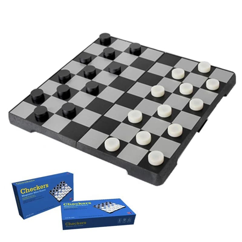 Set di dama HIPS Plastica 16.5*16.5*1.8 cm Gioco di dama portatile Gioco di scacchi a scacchiera pieghevole per bambini Giocattolo regalo LG4