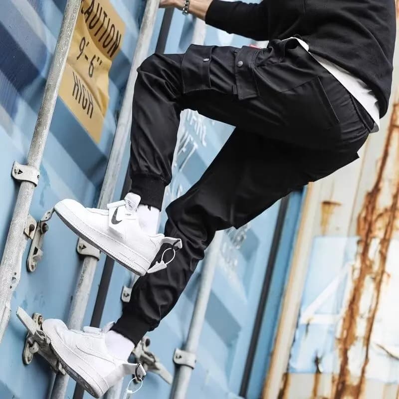 2025 Nuovi pantaloni cargo da uomo, pantaloni sottili, comodi e traspiranti, casual da esterno, indossabili, corsa, ciclismo, multitasche
