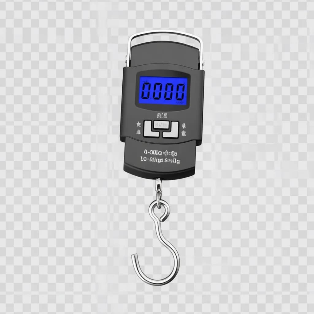 50kg Electronic Portable Scale Digital Handheld Luggage Balance Backlight Display Accurate Weight Measurement Fishing Hook