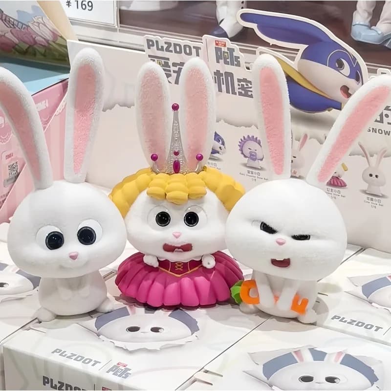 Hot Original Plzdot THE SECRET LIFE OF PETS Snowball'S Life Series Blind Box Action Figure Animation Peripheral Ornaments Gift