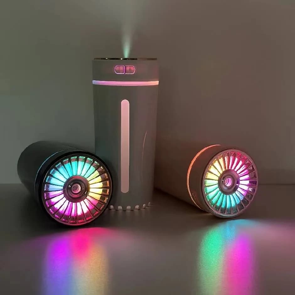 Umidificatore wireless per auto portatile 300ML o diffusore USB Mist Maker per la camera da letto di casa con luci colorate a LED RGB