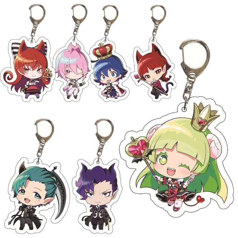 Cartoon Anime Welcome to Demon-School Iruma-kun Keychain Suzuki Iruma Valac Clara Figure Decoration Bag Keychain for Cars