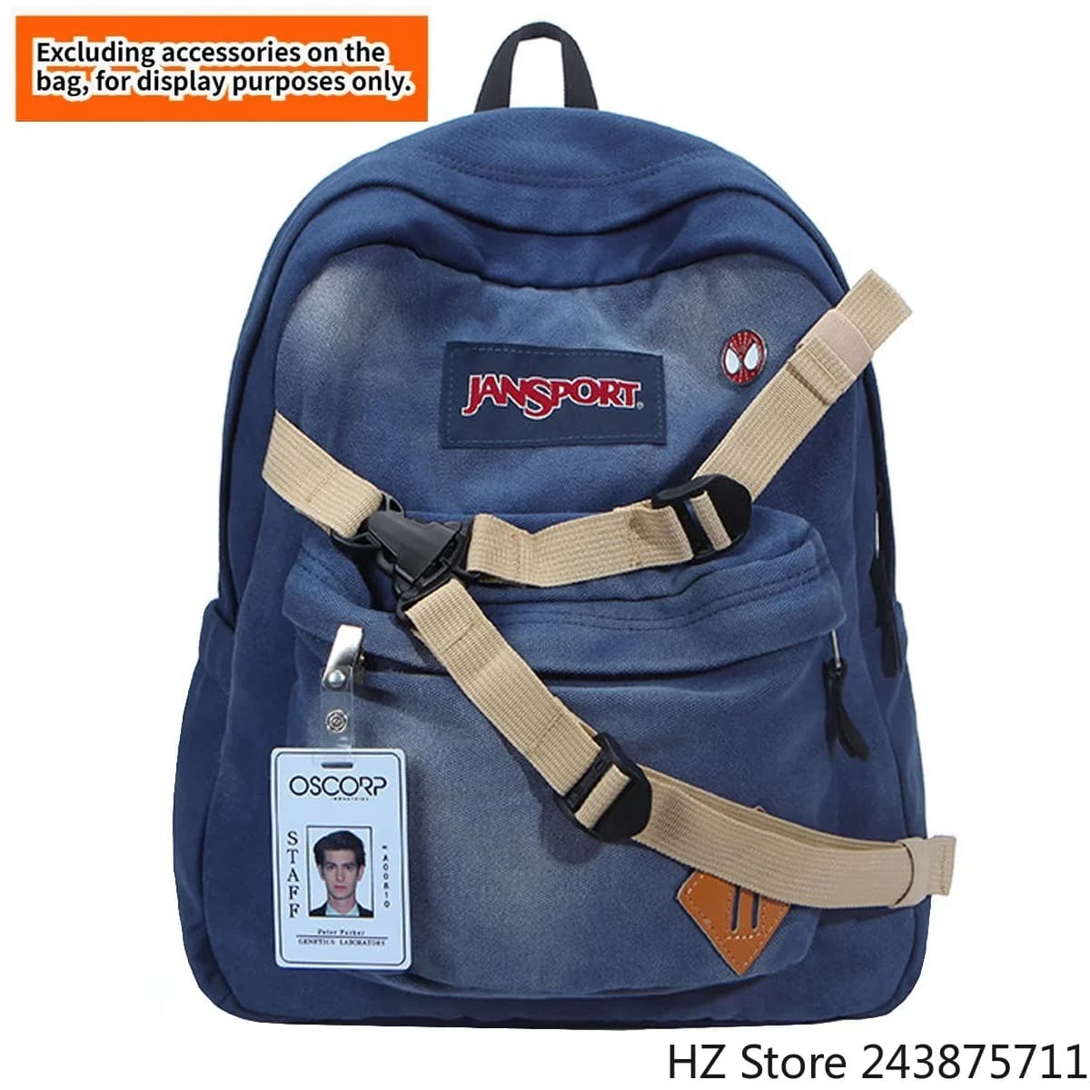 Zaino Spider-Man Denim Spiderman Bookbag andrew garfield zaino da viaggio BookBag Borsa per laptop per bambini Ragazzi Regalo di compleanno