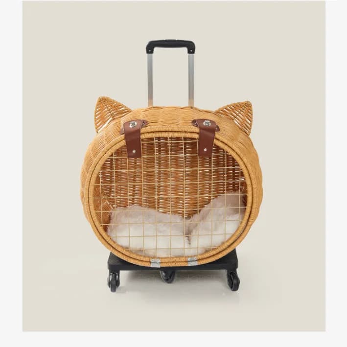 New Fashion With Wheels And Telescopic Handle Pet Carrier Pet Transport Luggage