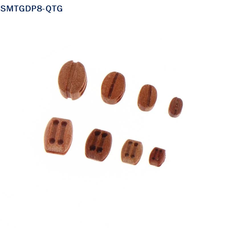 HOT 10Pcs Wooden Double Block Pulleys 3mm 4mm 5mm 6mm DIY Model Ship Building Accessories Ancient Sailboat Model Accessories