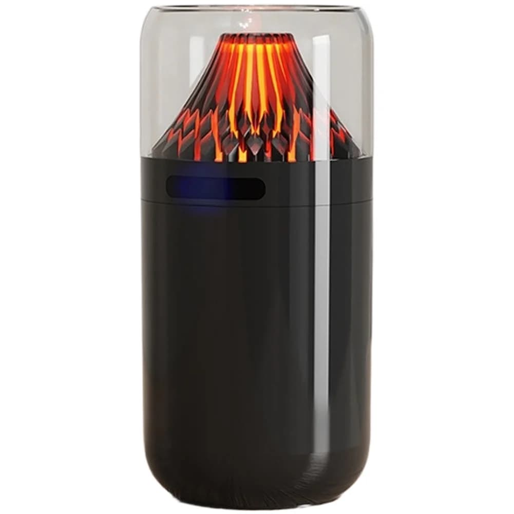 USB Humidifier Diffuser 360ml Water Tank Flame Design 3 for mist Levels Built-in Night Light for Workspace For home