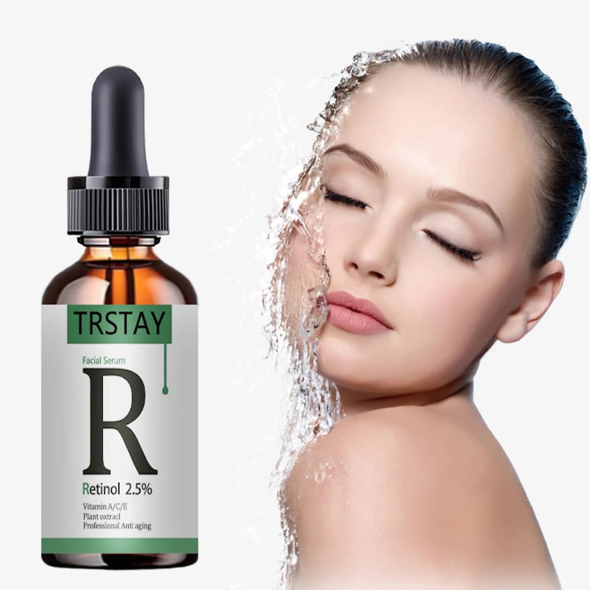 Retinolo 2.5% Vitamina C/A Essenza per alleviare le rughe del viso Rimuovi le macchie scure Collagene Schiarente Essenza per il viso