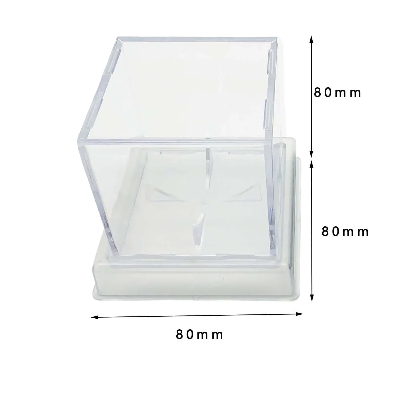 Contenitore Espositivo Trasparente in Acrilico da 8 cm per Palline da Baseball, Antipolvere, per Palline da Tennis da Collezione