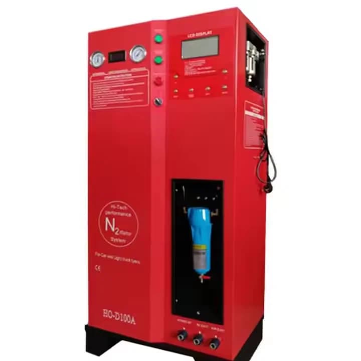 Sistema di gonfiaggio del gonfiaggio dell'azoto dei pneumatici automobilistici con materiale metallico della pompa di pressione per la riparazione dei pneumatici automobilistici
