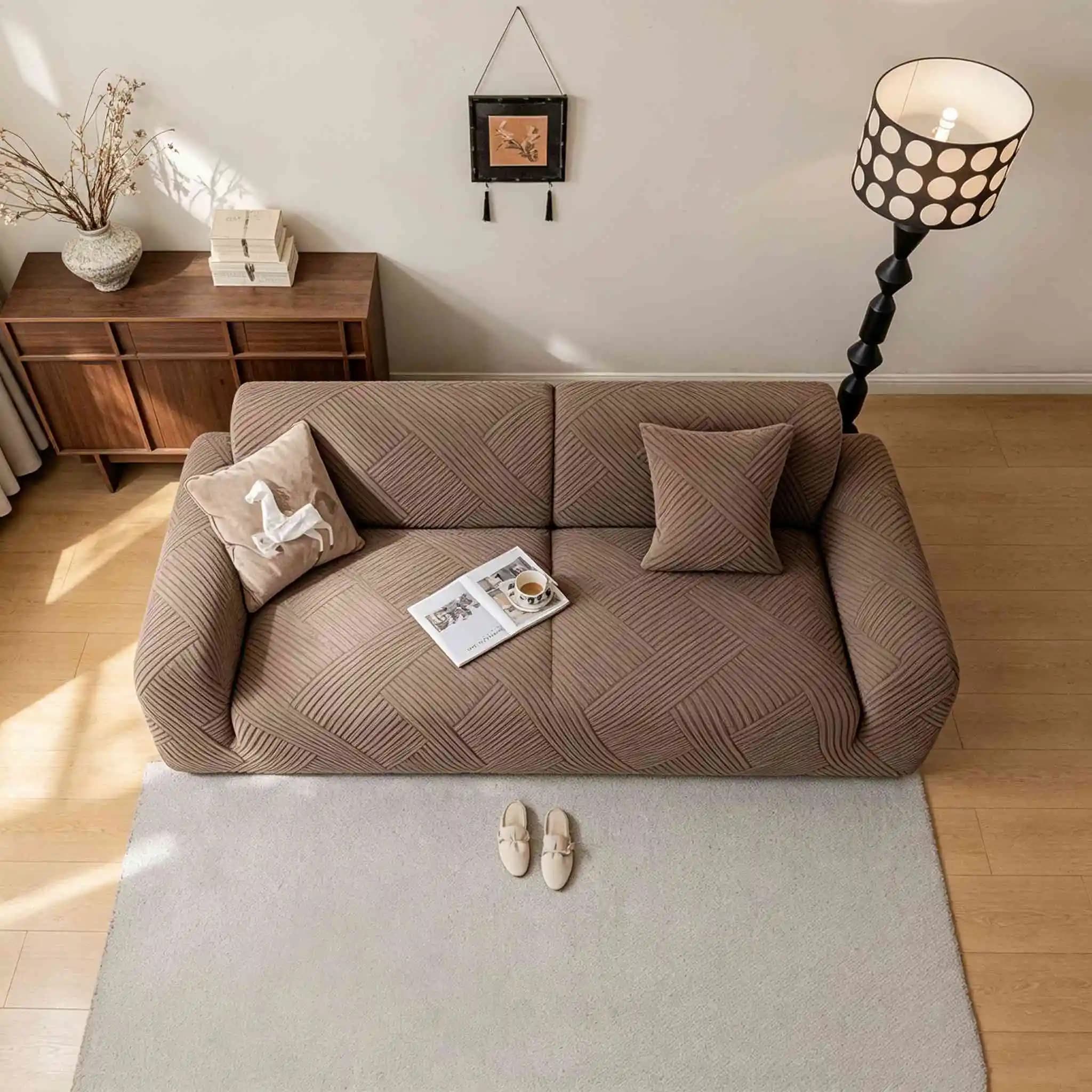 Jacquard Elastic Sofa Cover Luxury Adjustable Elastic Couch Cover for Living Room Sofa Seat Covers 1/2/3/4 Seat L Shaped