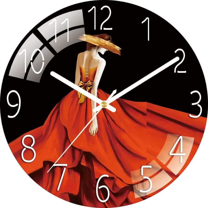 Living room, domestic use, non-perforated quartz watch, silent bedroom, creative wall clock