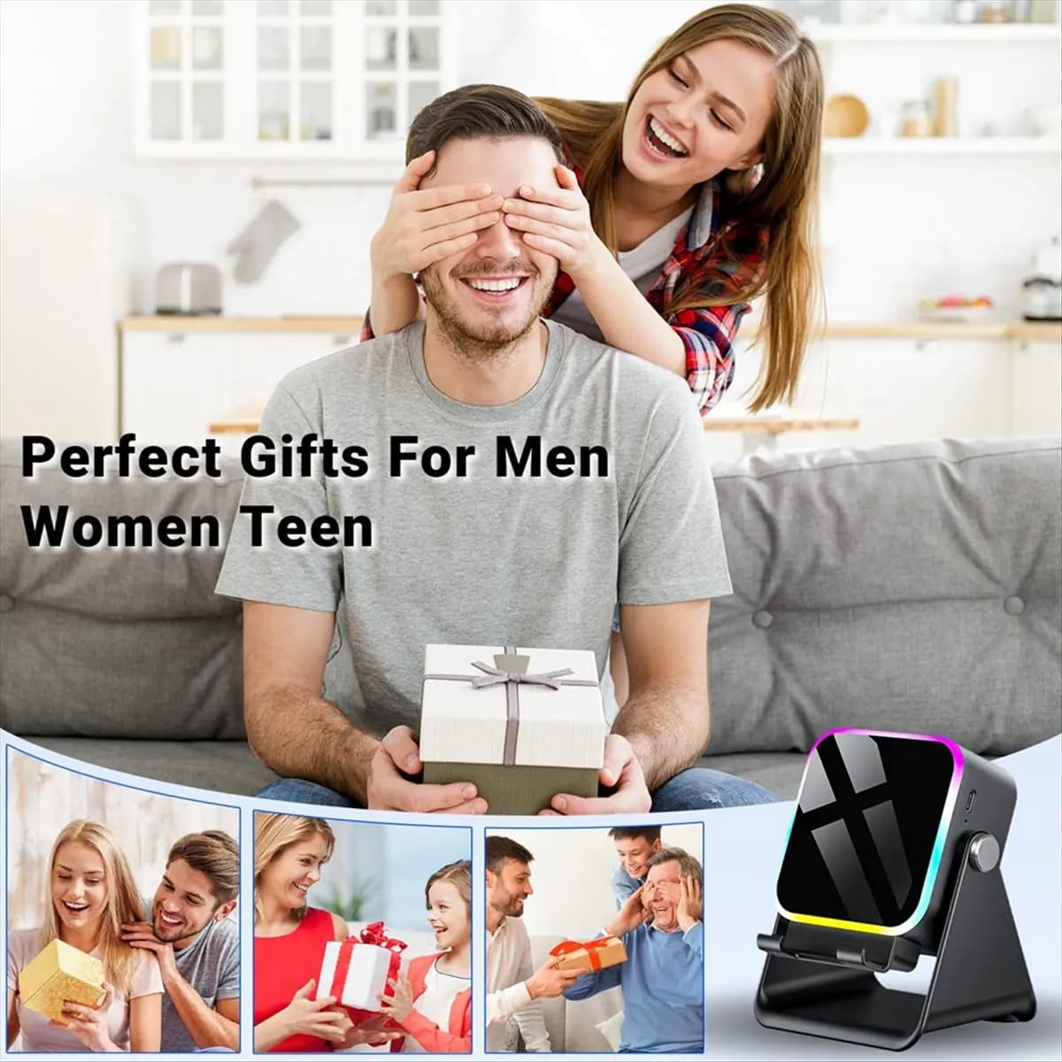Top induction speaker with wireless induction Audio Bluetooth phone support 5 in 1, birthday gifts for men and women