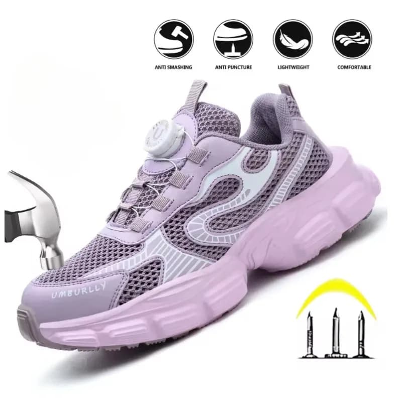 Women's Casual Shoes Men's Gymnastics Shoes Indestructible Rotating Cotton Women's Work Shoes Women's Anti-Strength Women's Shoe