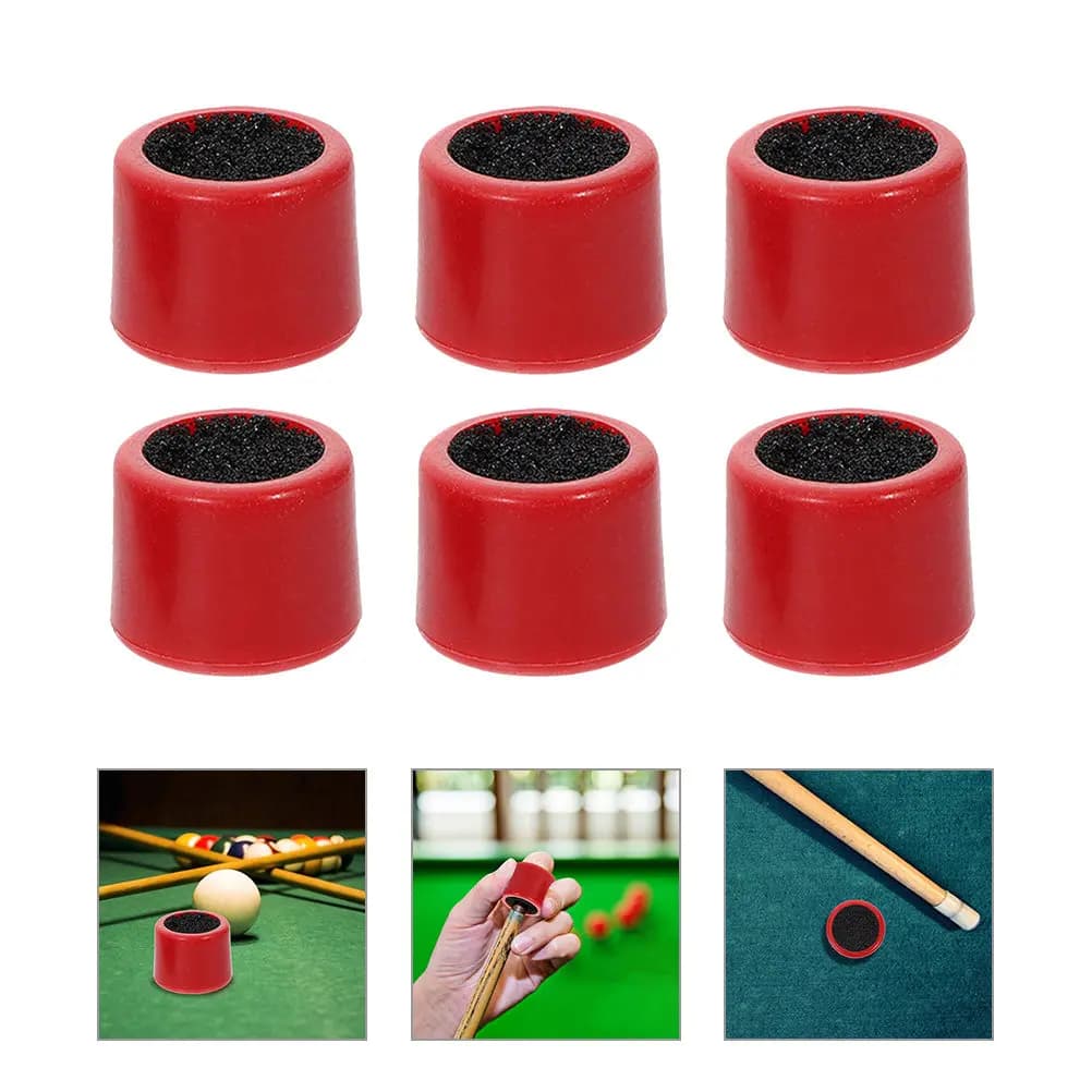 Set da 6 Utensili Portatili per Modellare, Levigare e Lucidare le Punte delle Stecche da Biliardo, Adatti alla Maggior Parte delle Dimensioni e Forme, Migliora l'Applicazione della Gesso