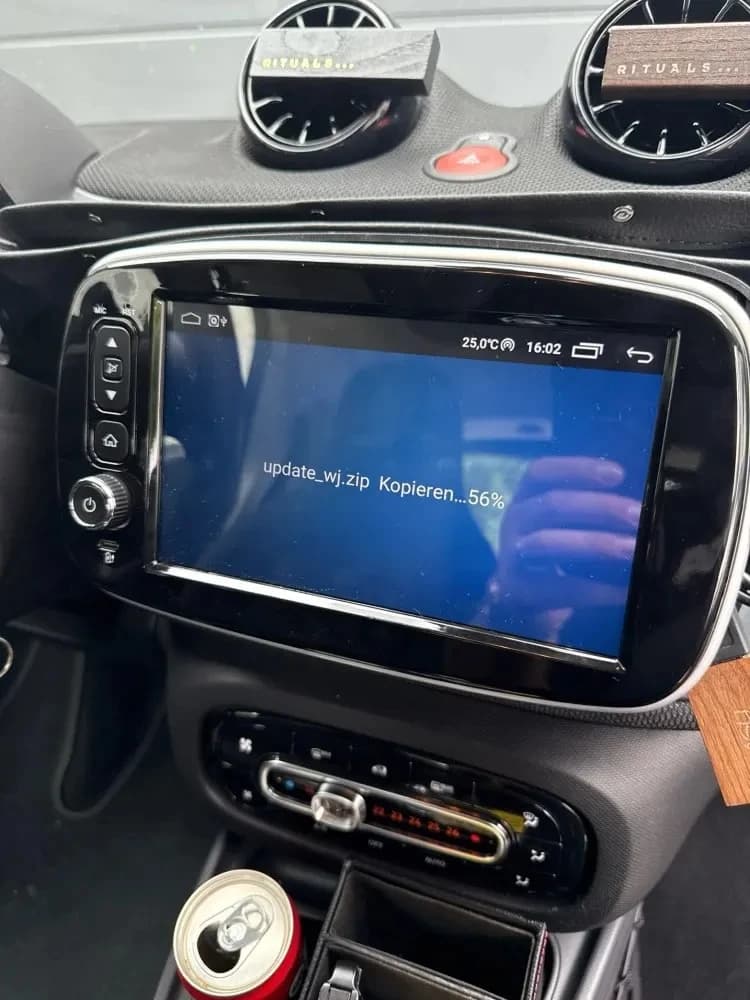 Autoradio Android 15 for Mercedes Benz Smart 453 Fortwo 2014-2020, Multimedia Carplay Reader with QLED Screen and DSP