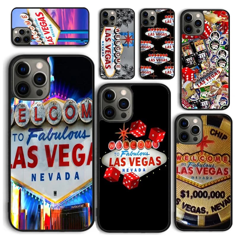 Custodia per telefono Las Vegas Nevada Gamble per iPhone 17 Air 16 PRO MAX 15 14 PLUS 11 12 13 Cover posteriore Fundas Shell