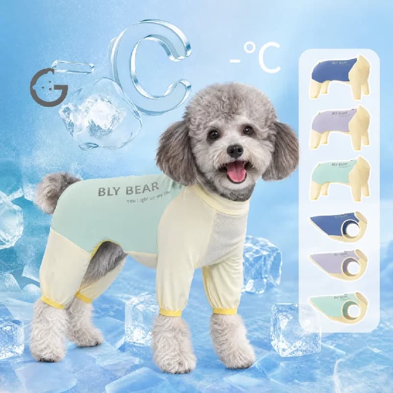 Dog Cooling Clothes Vest UV Sun Protection Breathable Mesh Ice Jacket, Small Medium Large Dogs, Adjustable for Outdoor Walk