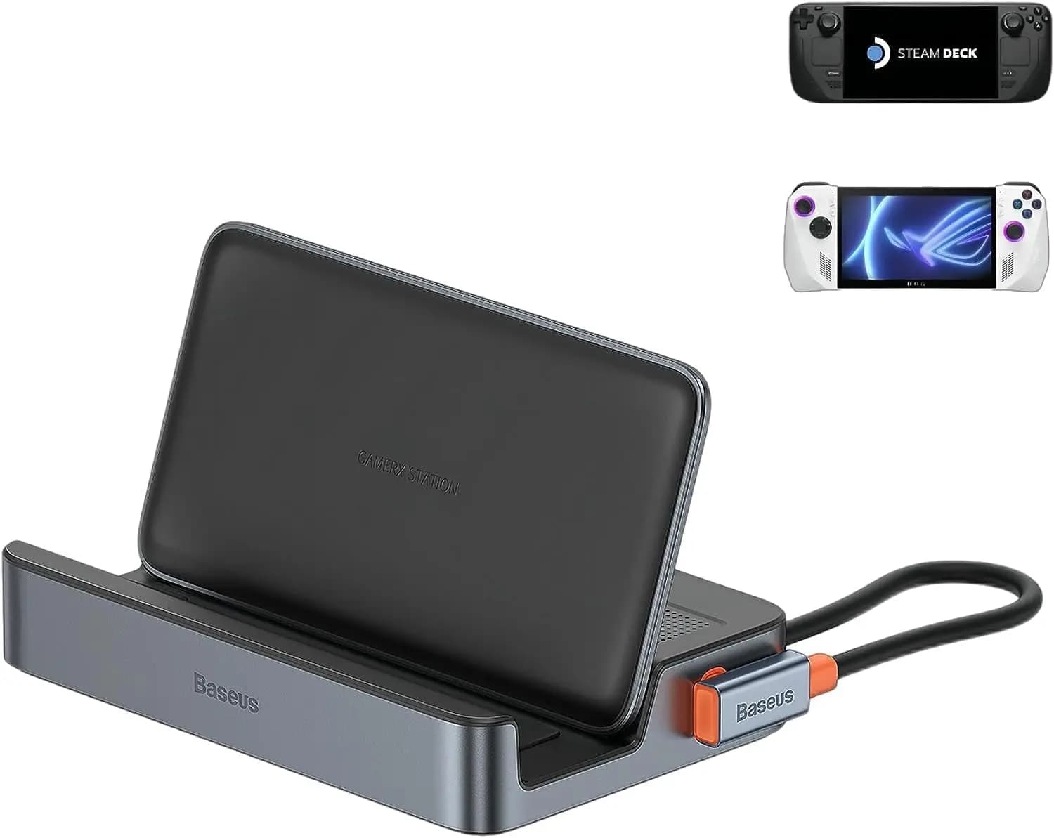 Docking Station 6-in-1 per PC Portatili con HDMI 4K@60Hz, Ethernet Gigabit, Supporto Regolabile e Ricarica Rapida