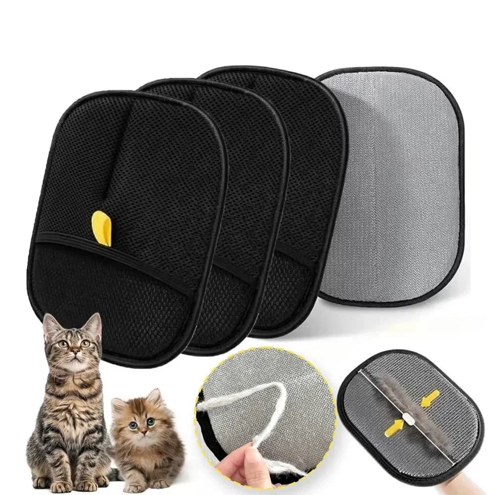Glove Remove Peli Domestic Animals Reusable to Double Face, Antistatic Tool for Toys and Cats, Soft Brush for Furniture, Carpets and Fabrics