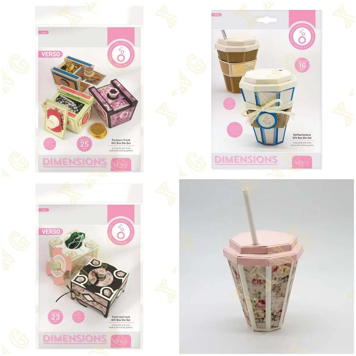 New Twist & Lock Coffee arrowing Gift Box punzonatura Metal Craft Cutting Dies Diy Scrapbook Paper Diary Decoration Card Handmade