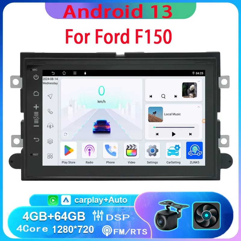 Android 15 Autoradio Android Auto Lettore Multimediale Per Ford F150 F250 F350 Carplay 2din GPS Autoradio