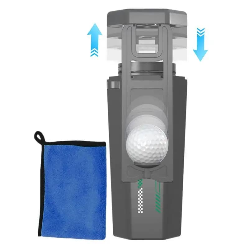 Rondella per palline da golf con asciugamano da golf Pulitore portatile per palline da golf Lavatrice per palline da golf Accessorio multiuso per la pulizia delle mazze da golf
