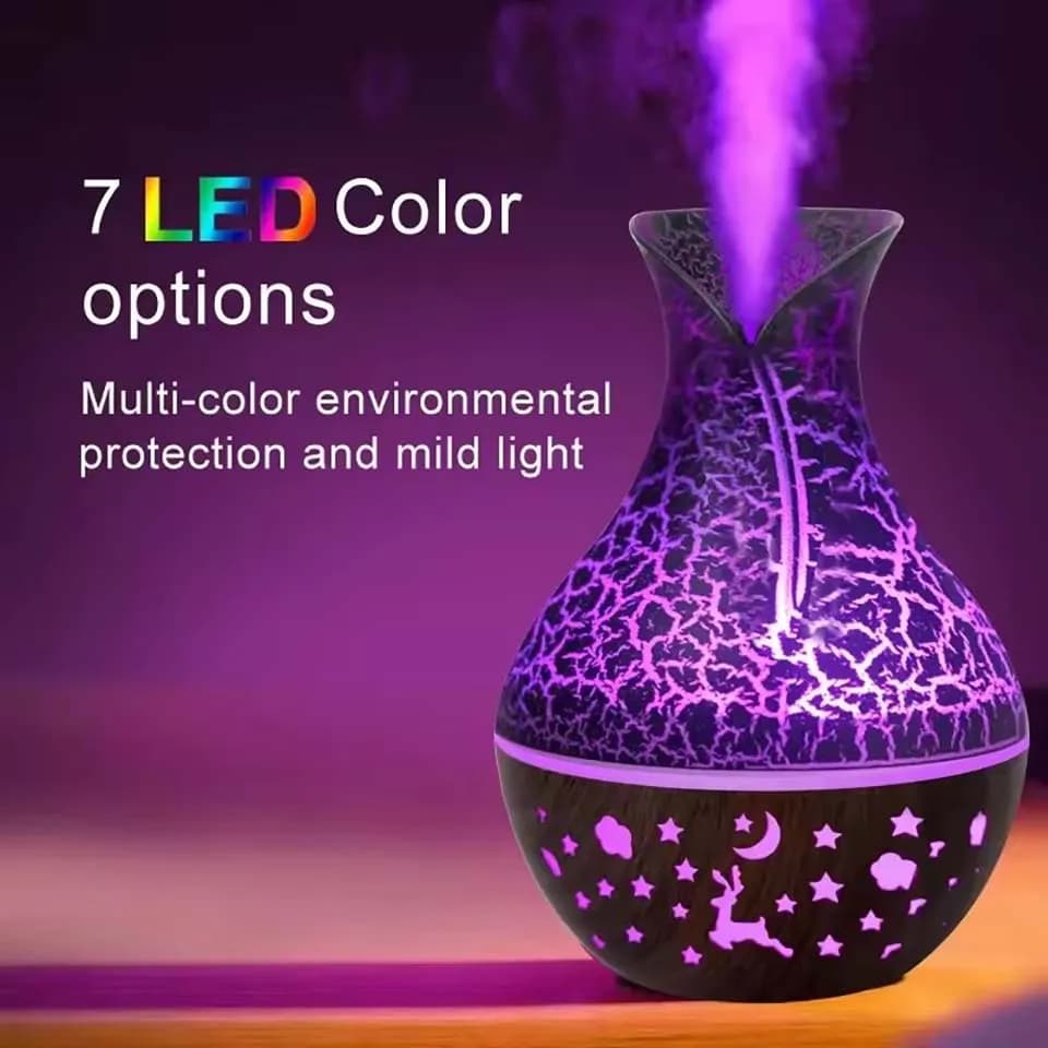 USB Ultrasonic Cool Mist Sprayer Essential Oil Fragrance 150ml Mini Home Wood Grain Air Humidifier Electric Air Aroma Diffuser