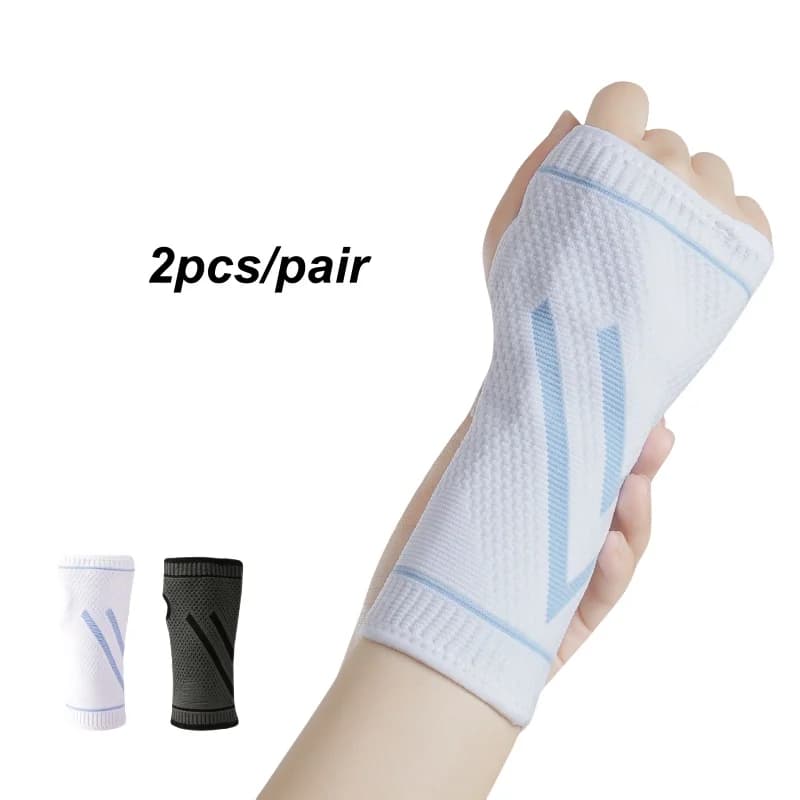 1 paio di tutore per polso per sollevamento pesi, bowling, tennis, golf, tunnel carpale, tendinite, supporto per manica di compressione del polso